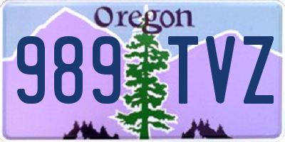 OR license plate 989TVZ