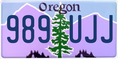 OR license plate 989UJJ