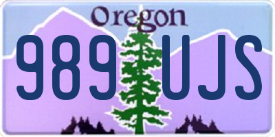 OR license plate 989UJS