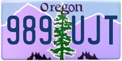 OR license plate 989UJT