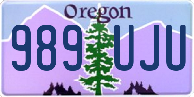OR license plate 989UJU