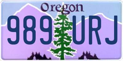 OR license plate 989URJ