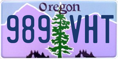 OR license plate 989VHT