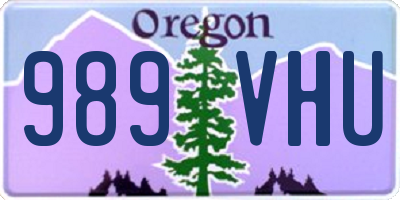 OR license plate 989VHU