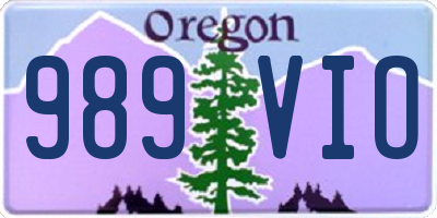 OR license plate 989VIO