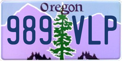 OR license plate 989VLP