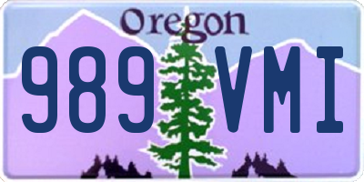 OR license plate 989VMI