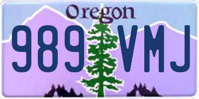 OR license plate 989VMJ