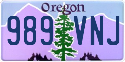 OR license plate 989VNJ
