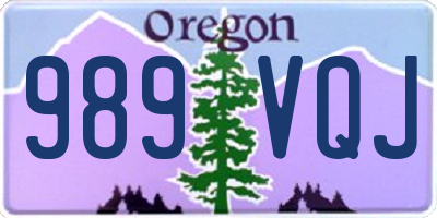 OR license plate 989VQJ