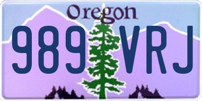OR license plate 989VRJ
