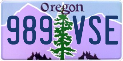 OR license plate 989VSE