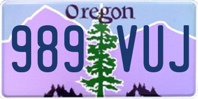 OR license plate 989VUJ