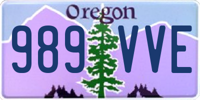 OR license plate 989VVE