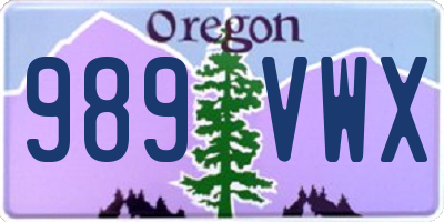 OR license plate 989VWX