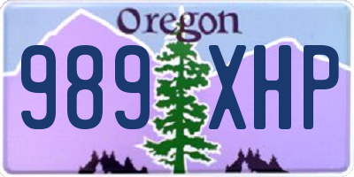 OR license plate 989XHP