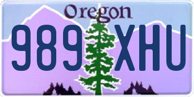 OR license plate 989XHU