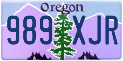 OR license plate 989XJR