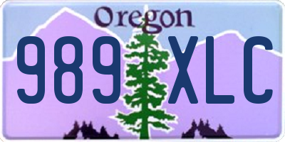 OR license plate 989XLC