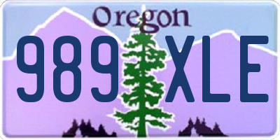 OR license plate 989XLE