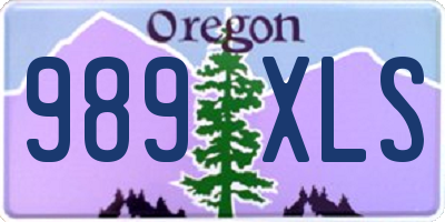 OR license plate 989XLS