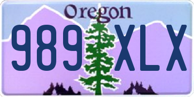 OR license plate 989XLX