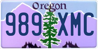 OR license plate 989XMC