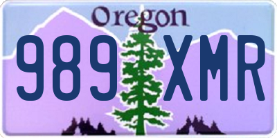 OR license plate 989XMR