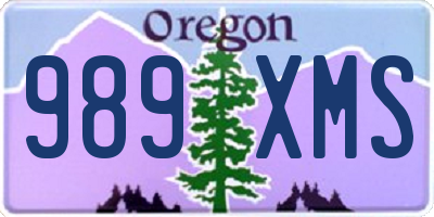 OR license plate 989XMS