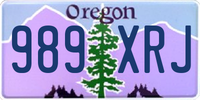 OR license plate 989XRJ