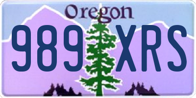 OR license plate 989XRS