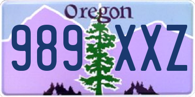 OR license plate 989XXZ
