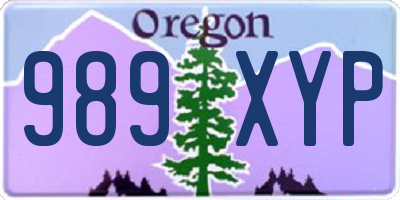 OR license plate 989XYP