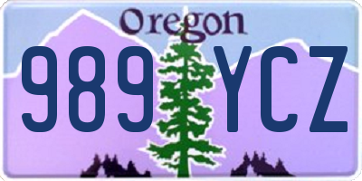 OR license plate 989YCZ