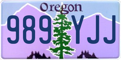 OR license plate 989YJJ