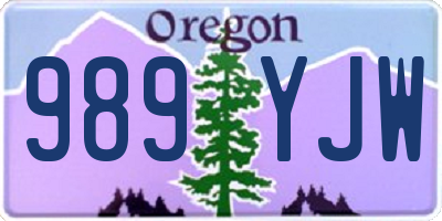 OR license plate 989YJW
