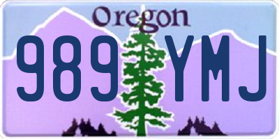 OR license plate 989YMJ