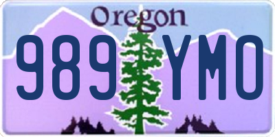 OR license plate 989YMO