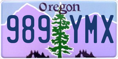 OR license plate 989YMX