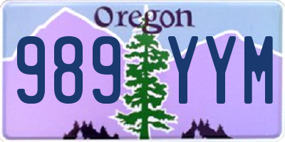 OR license plate 989YYM