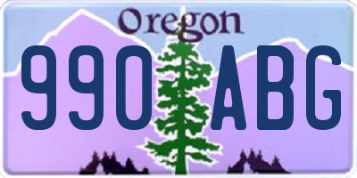 OR license plate 990ABG