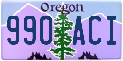 OR license plate 990ACI