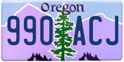 OR license plate 990ACJ