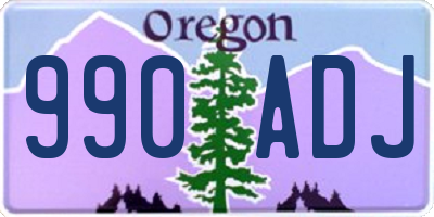 OR license plate 990ADJ