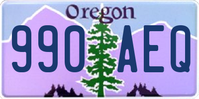 OR license plate 990AEQ