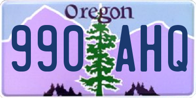 OR license plate 990AHQ