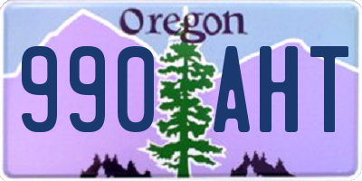 OR license plate 990AHT