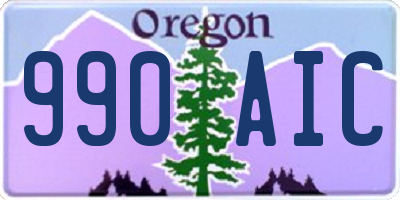 OR license plate 990AIC