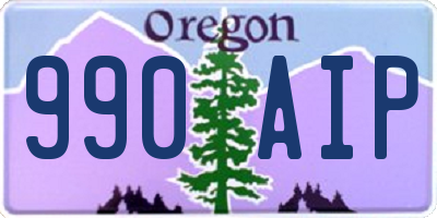 OR license plate 990AIP