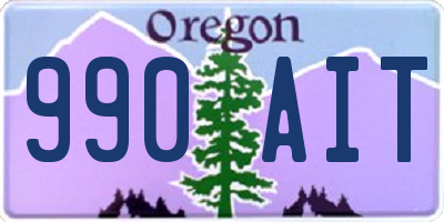 OR license plate 990AIT